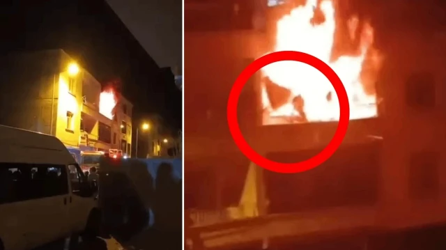 diyarbakirda ev yangini babanin cocugunu kurtarmaya calistigi anlar kameralara yansidi 139GwazU