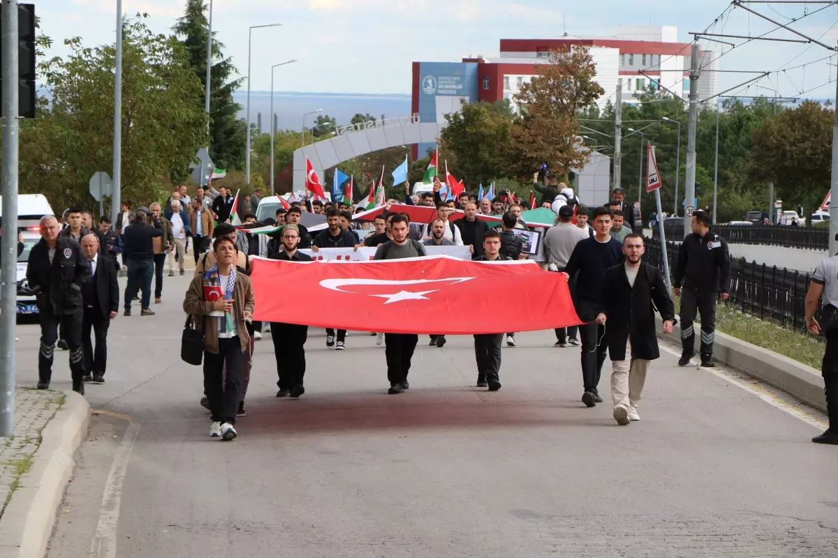omu ogrencileri israili protesto edip filistine destek verdi pjBtbiHZ